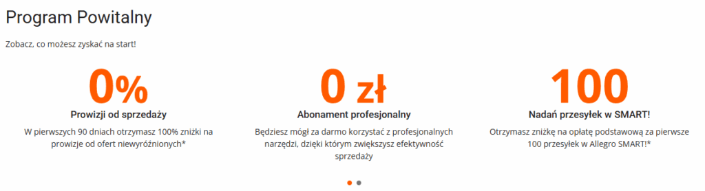 Program Powitalny na Allegro