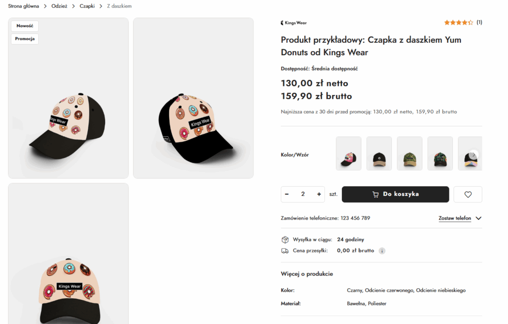przykładowa karta produktu