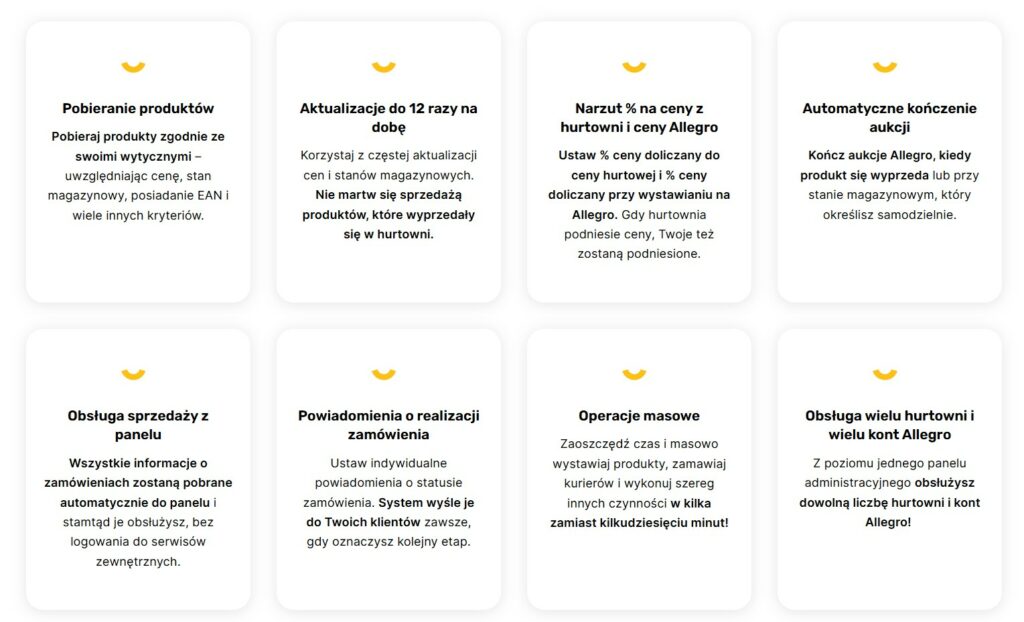 funkcje dropshippingowe w Sky-Shop